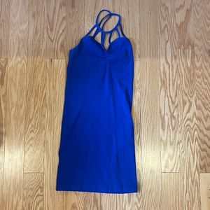 Malibu sugar vibrant royal blue bodycon mini dress; Tween one size